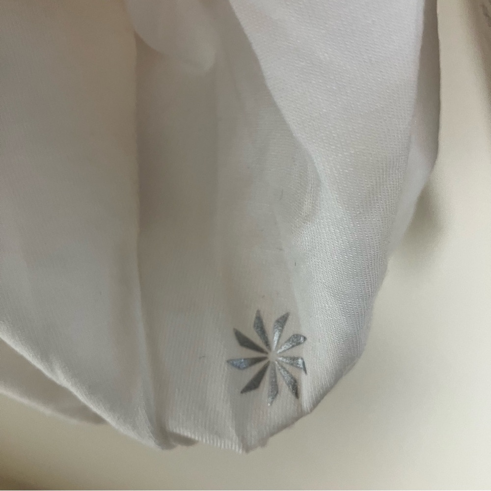 NWT Athleta Cool Down Top in Magnolia White Extra Large Tall Shirt - Picture 7 of 9